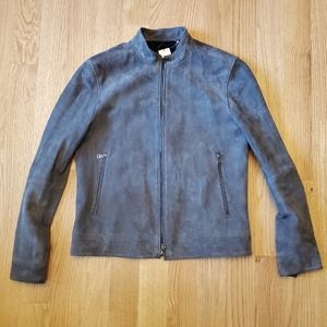 NWT Banana Republic Grey Suede Jacket